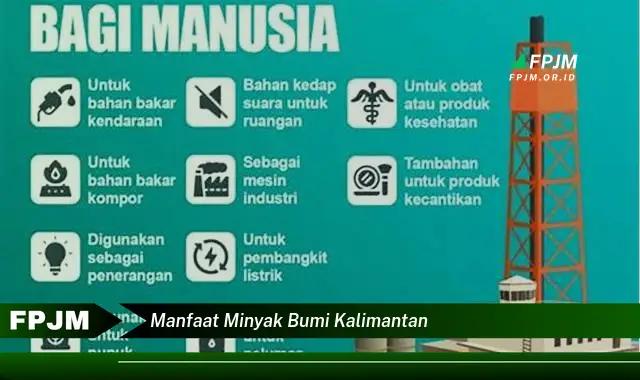 manfaat minyak bumi kalimantan