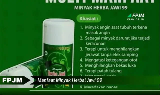 manfaat minyak herbal jawi 99