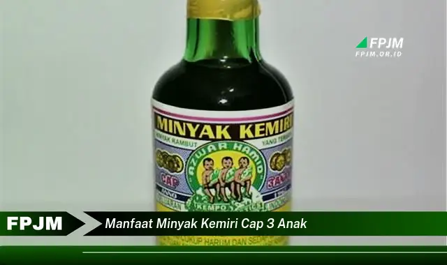 manfaat minyak kemiri cap 3 anak