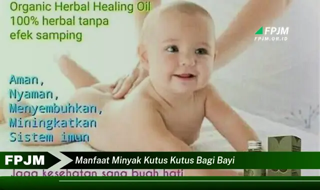 manfaat minyak kutus kutus bagi bayi