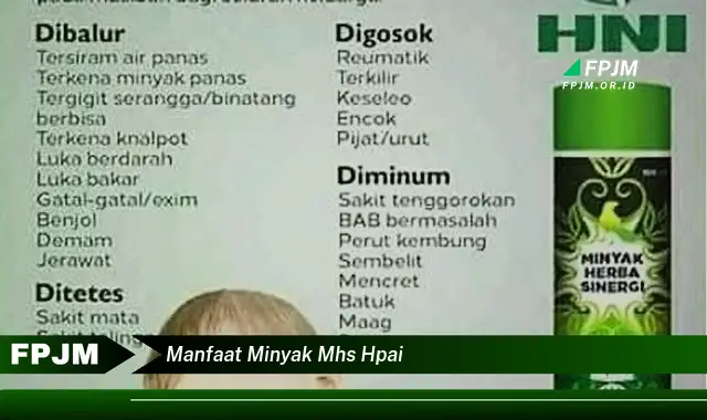 manfaat minyak mhs hpai