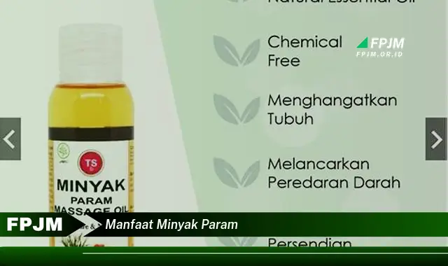 manfaat minyak param