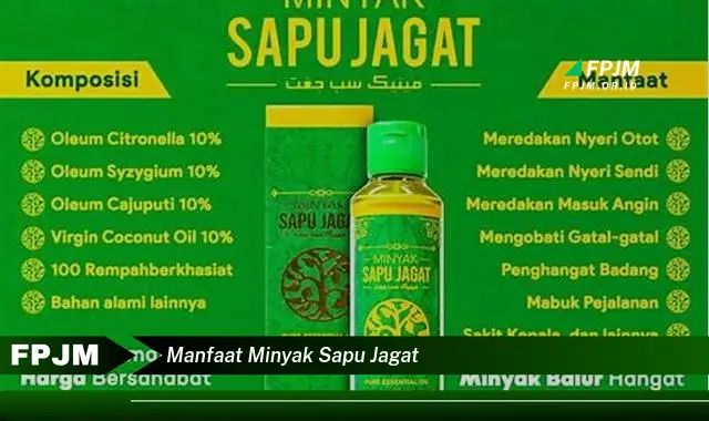 manfaat minyak sapu jagat