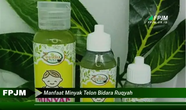 manfaat minyak telon bidara ruqyah