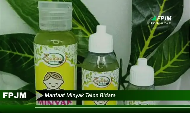 manfaat minyak telon bidara