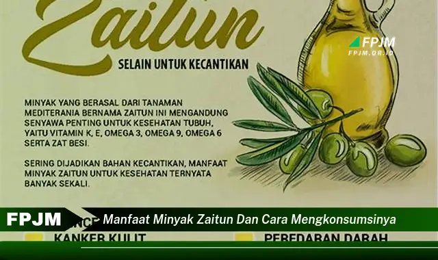 manfaat minyak zaitun dan cara mengkonsumsinya