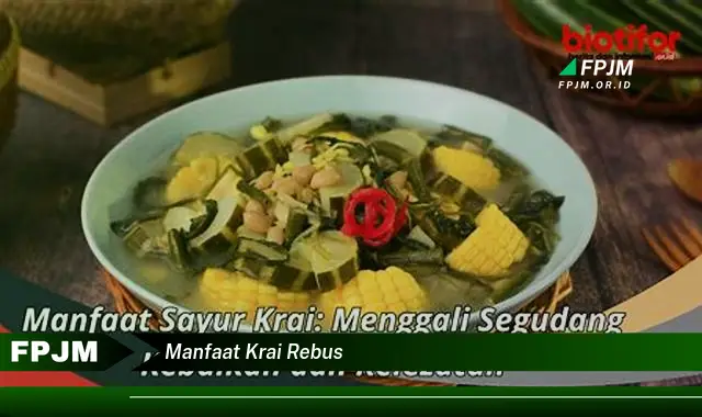 manfaat krai rebus manfaat krai rebus