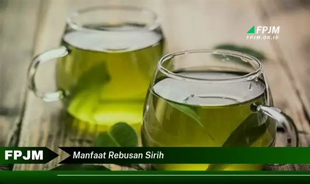 manfaat rebusan sirih manfaat rebusan sirih