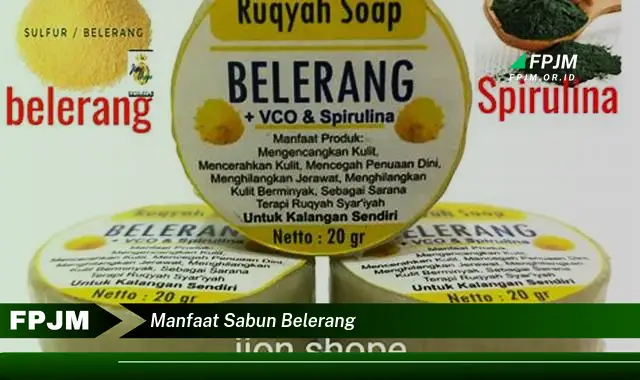 manfaat sabun belerang