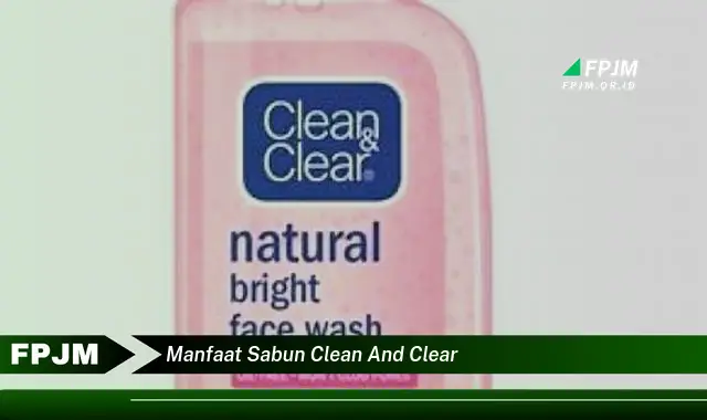 manfaat sabun clean and clear