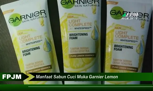 manfaat sabun cuci muka garnier lemon