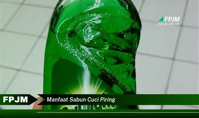 manfaat sabun cuci piring