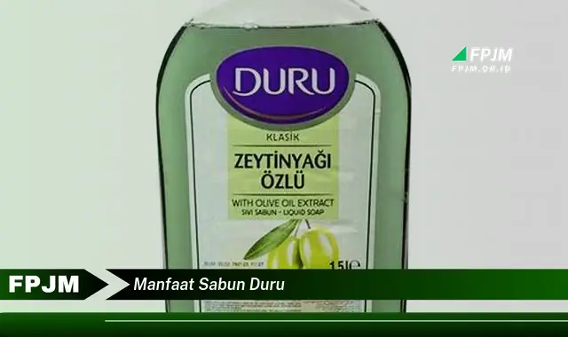 manfaat sabun duru