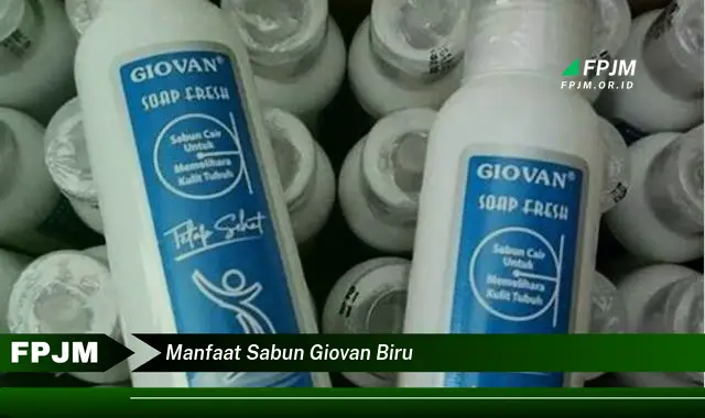 manfaat sabun giovan biru