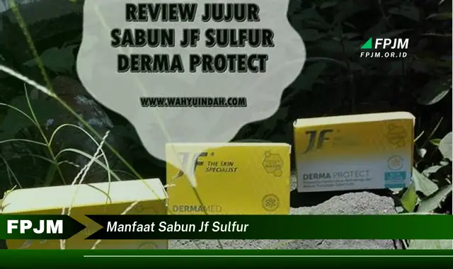 manfaat sabun jf sulfur