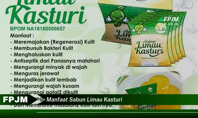 manfaat sabun limau kasturi