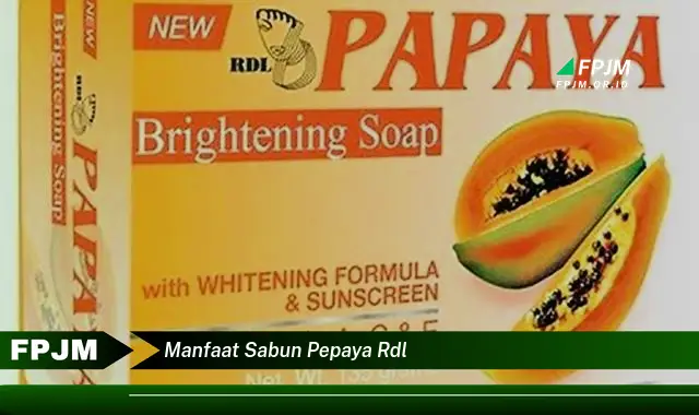 manfaat sabun pepaya rdl