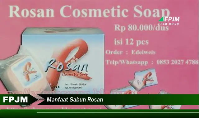 manfaat sabun rosan