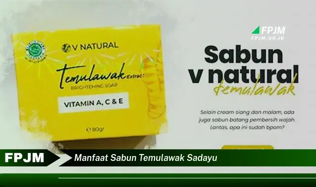 manfaat sabun temulawak sadayu