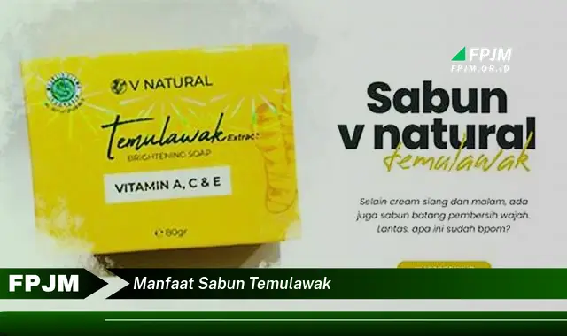 manfaat sabun temulawak