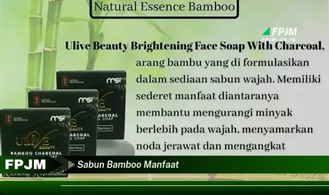 sabun bamboo manfaat