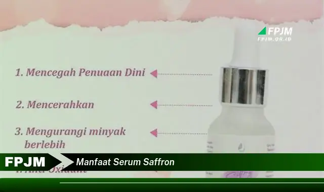 manfaat serum saffron