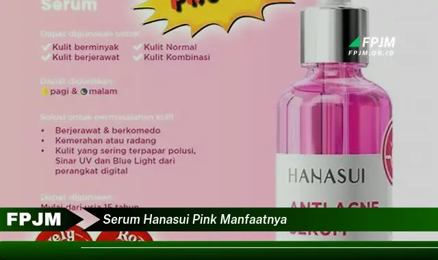 serum hanasui pink manfaatnya