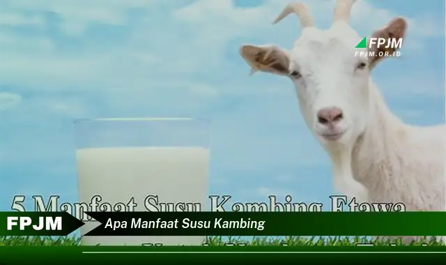 apa manfaat susu kambing