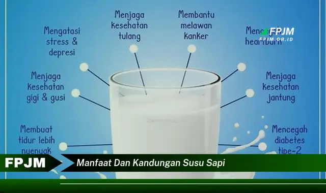 manfaat dan kandungan susu sapi