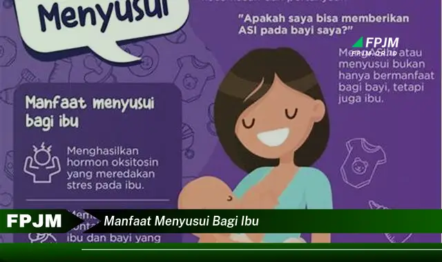 manfaat menyusui bagi ibu