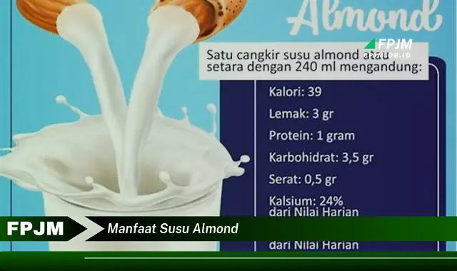 manfaat susu almond