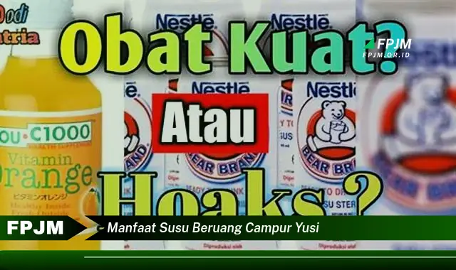 manfaat susu beruang campur yusi