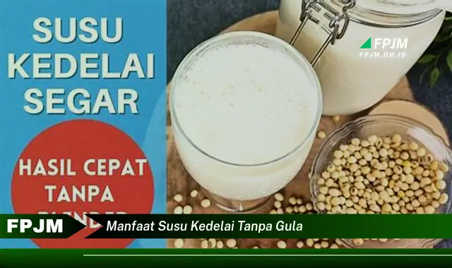 manfaat susu kedelai tanpa gula