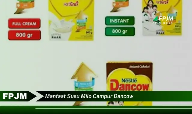 manfaat susu milo campur dancow