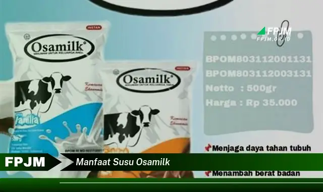 manfaat susu osamilk