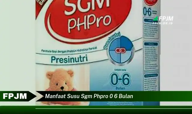 manfaat susu sgm phpro 0 6 bulan