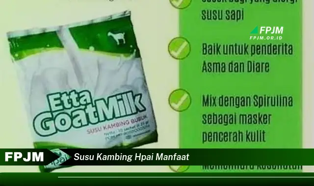 susu kambing hpai manfaat