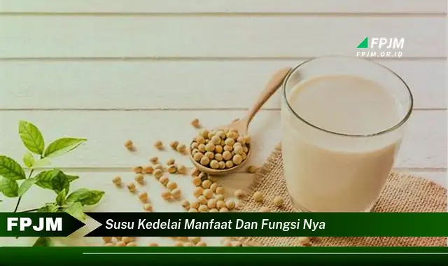 susu kedelai manfaat dan fungsi nya