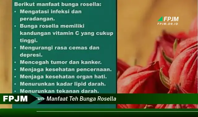 manfaat teh bunga rosella