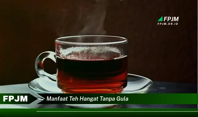 manfaat teh hangat tanpa gula