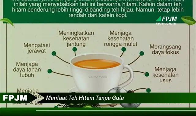 manfaat teh hitam tanpa gula