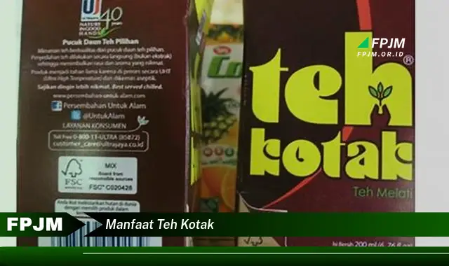 manfaat teh kotak