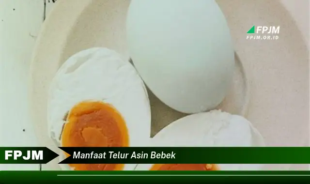 manfaat telur asin bebek