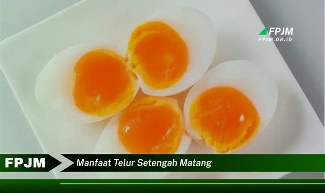 manfaat telur setengah matang