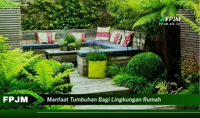 manfaat tumbuhan bagi lingkungan rumah