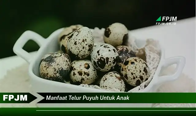 manfaat telur puyuh untuk anak