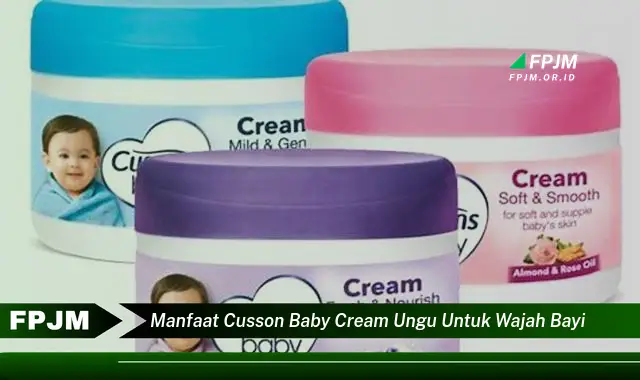 manfaat cusson baby cream ungu untuk wajah bayi