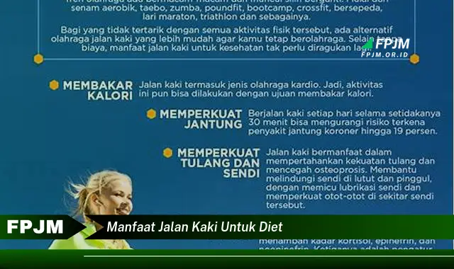 manfaat jalan kaki untuk diet