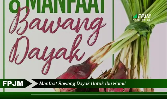 manfaat bawang dayak untuk ibu hamil