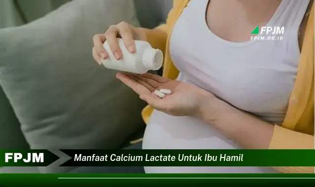 manfaat calcium lactate untuk ibu hamil